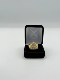 Mens ring gold (triangle shape )