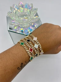 14k Trébol Choker Bracelet By BB