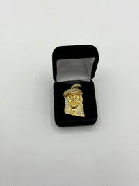 Jesus pendant gold fill with Cz diamond