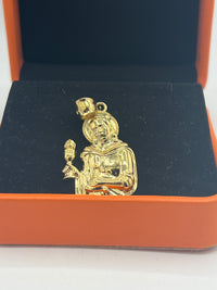 Gold Over Silver Santa Barbara Pendant