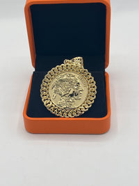 Gold Over Silver Native American Coin Medallion