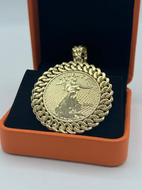 Gold Over Silver Lady Liberty Dollar Coin Medallion