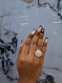 Women ring gold fill