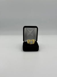 Mens ring gold ( Cz diamonds)