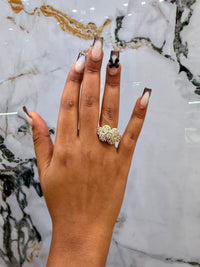 Women ring gold fill