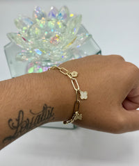 14k Paper Clip Bracelet by Bb