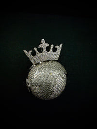 Silver moissanite pendant