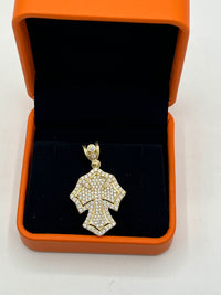 10k Cross Pendant By BB
