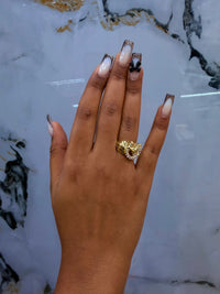 Women ring gold fill