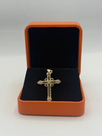 Stylish Cross Gold Over Silver by BB