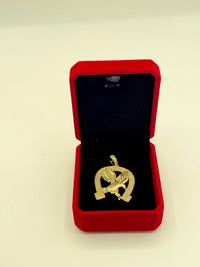 Eagle pendant gold fill with Cz diamond