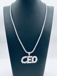 Sterling Silver CEO Pendant w/ CZ (Instagram Sale 🔥)