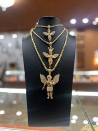 Angels With Ice Chain Gold Over Silver by BB