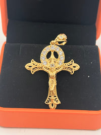 Gold Over Silver Holy Cross Pendant