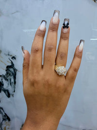 Women ring gold fill
