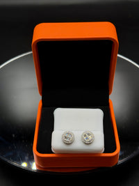 Silver with Moissanite earrings