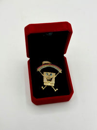 SpongeBob pendant gold fill with Cz diamond
