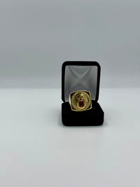 Mens ring gold ( gorilla with Cz diamonds)