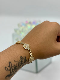 14K Heart Choker Bracelet by BB