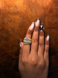 Trio rings gold fill