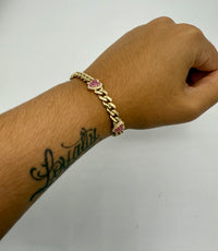 14k Heart Choker Bracelet By BB