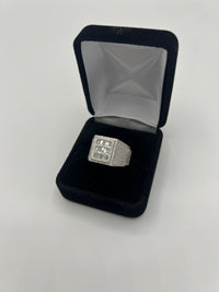Silver & Moissanite Elegant Men Ring