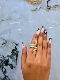 Women ring gold fill