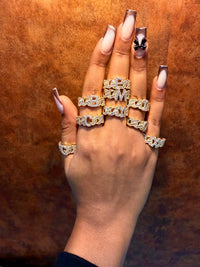 Initial rings gold