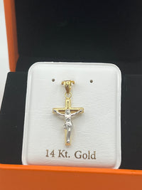 14K Gold Crucifix Pendant