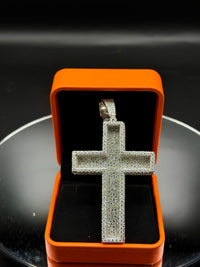 Silver with moissanite pendant