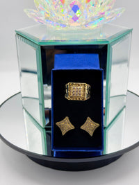 Earring and ring combo gold fill