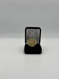 Mens ring gold ( round n Cz diamonds)