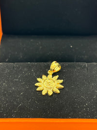 Gold Over Silver Laughing Sun 🌞 Mini Pendant