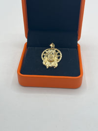 Gold Over Silver Halo Christ Pendant