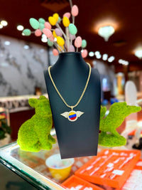 Silver Ice chain with Venezuela 🇻🇪 pendant