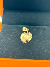 Gold Over Silver Mini Peach Pendant