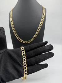 14K Solid Cuban link in Two tone 🔗⛓️‍💥