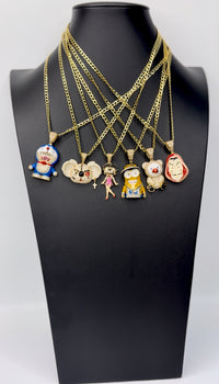 14k chain with pendants