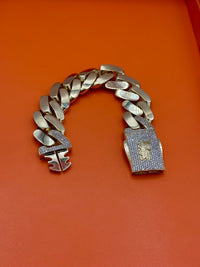 10K XXL Milano Bracelet CZ Lock by Bling Bling