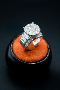 Iced Out Women’s Ring lab Grown Diamonds Hip Hop Ring by BB