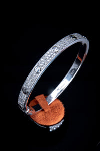 Iced Bracelet silver with Moissanite