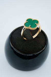14K Trebol Ring Yellow Gold