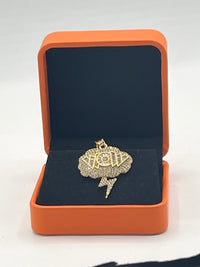 Gold Over Silver "Wow" Storm Cloud Pendant