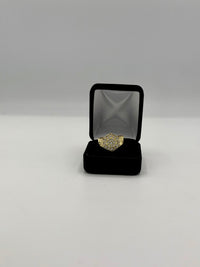 Mens ring gold ( round n Cz diamonds)