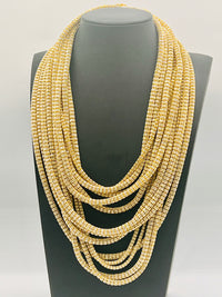 14K Gold Moon Ice Chains