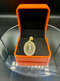 10k gold pendant Saint Lazarus