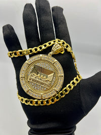 14K cuba with last super pendant