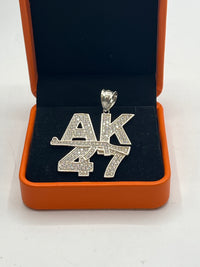 Sterling Silver AK47 Pendant w/ CZ (INSTAGRAM SALE 🔥)