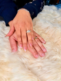 14k trio with (Cz) stones