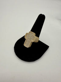 14k Cross Men Ring By BB